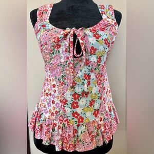 Angie Multicolor Rayon Sleeveless